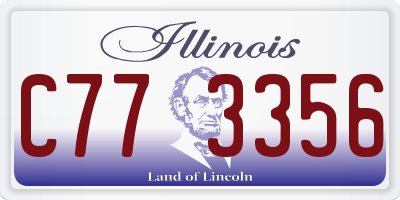 IL license plate C773356