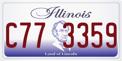 IL license plate C773359