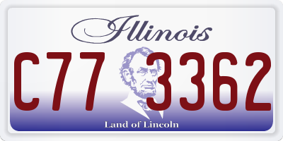 IL license plate C773362