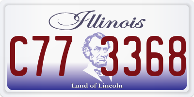 IL license plate C773368