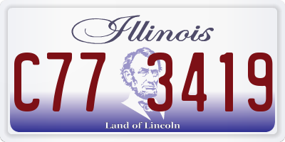 IL license plate C773419