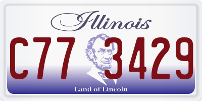 IL license plate C773429