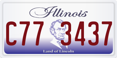 IL license plate C773437