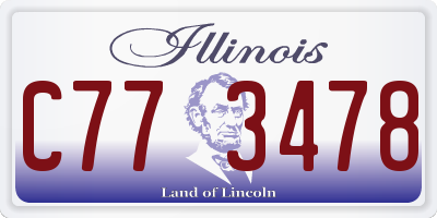IL license plate C773478