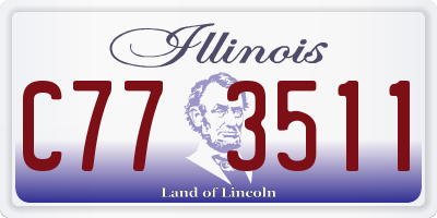 IL license plate C773511