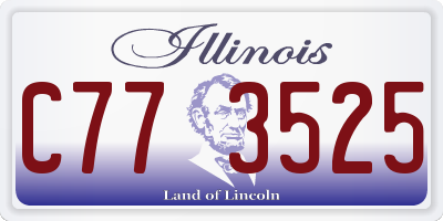 IL license plate C773525
