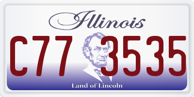 IL license plate C773535