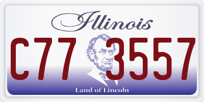 IL license plate C773557