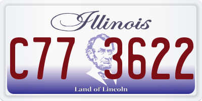 IL license plate C773622