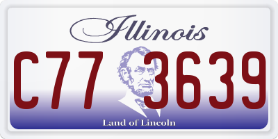 IL license plate C773639