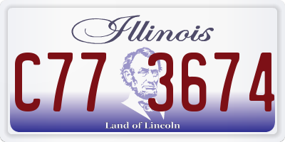 IL license plate C773674