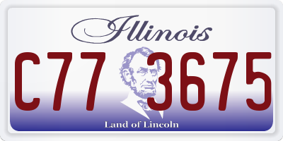 IL license plate C773675