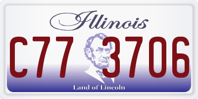IL license plate C773706