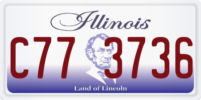 IL license plate C773736
