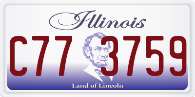 IL license plate C773759