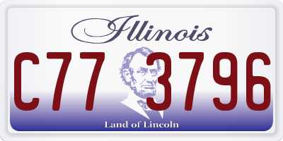 IL license plate C773796