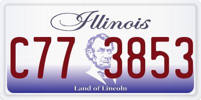 IL license plate C773853