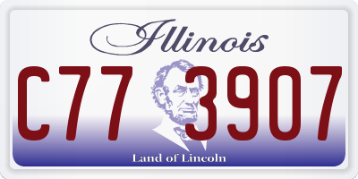 IL license plate C773907