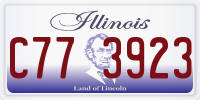 IL license plate C773923