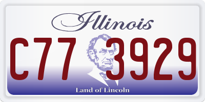 IL license plate C773929