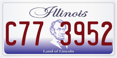 IL license plate C773952