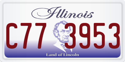 IL license plate C773953
