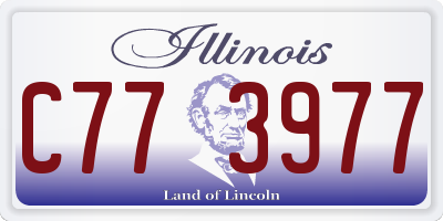 IL license plate C773977