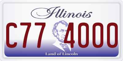IL license plate C774000