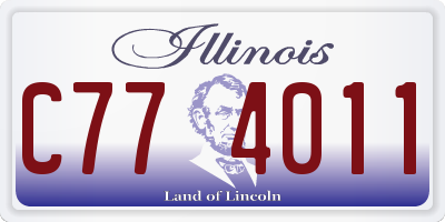 IL license plate C774011