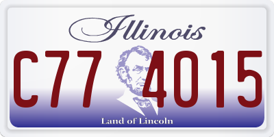 IL license plate C774015