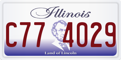 IL license plate C774029