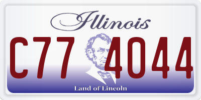 IL license plate C774044