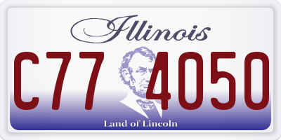 IL license plate C774050