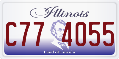IL license plate C774055