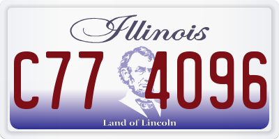 IL license plate C774096