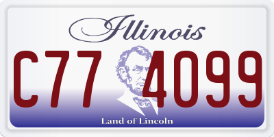 IL license plate C774099