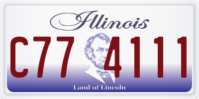 IL license plate C774111