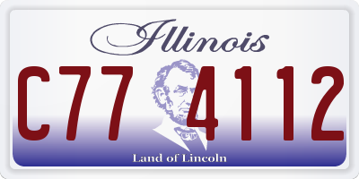 IL license plate C774112