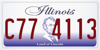 IL license plate C774113
