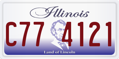 IL license plate C774121