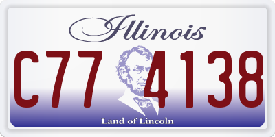 IL license plate C774138