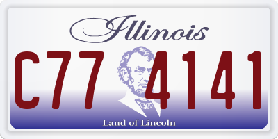 IL license plate C774141