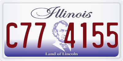 IL license plate C774155
