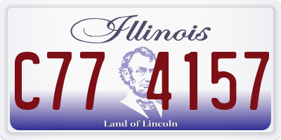 IL license plate C774157