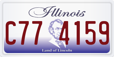 IL license plate C774159