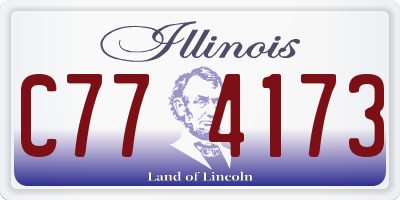 IL license plate C774173