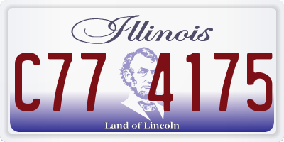 IL license plate C774175
