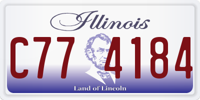 IL license plate C774184