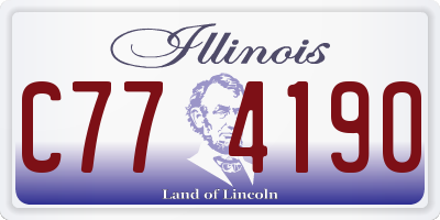 IL license plate C774190