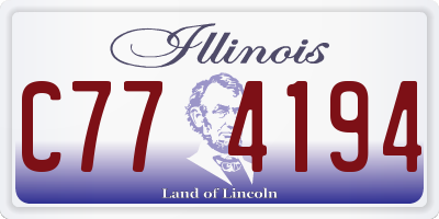 IL license plate C774194